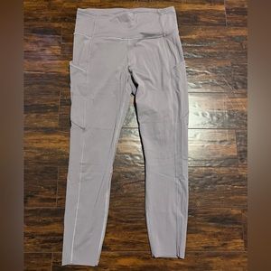 Light purple/pink lululemon Fast and Free HR leggings 25”